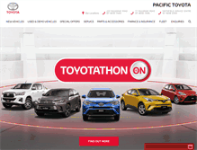 Tablet Screenshot of pacifictoyota.com.au